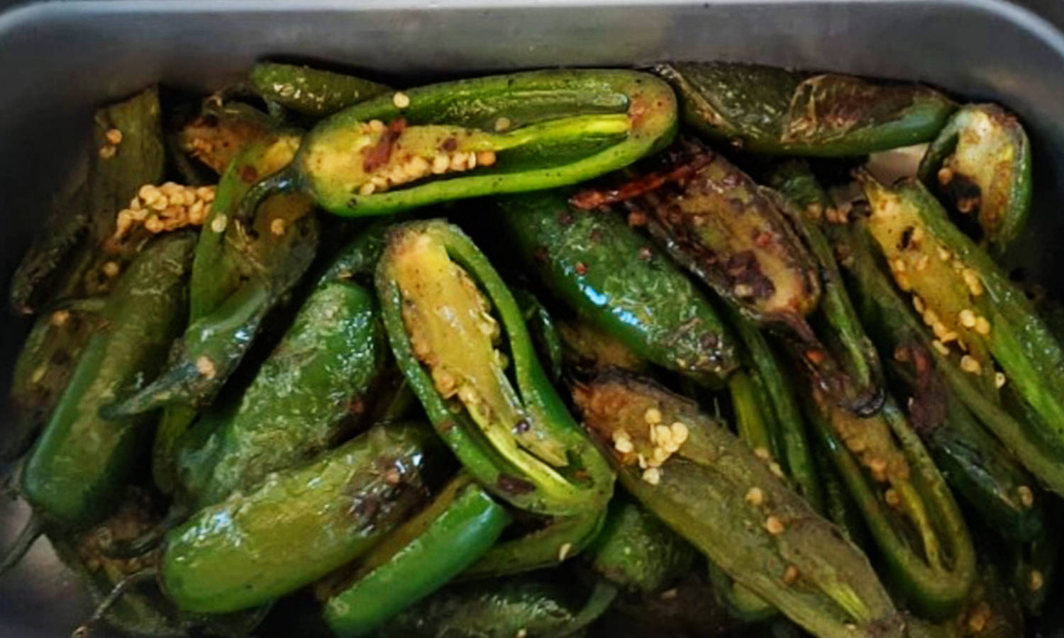 Taco-aoke Roasted Chilies 